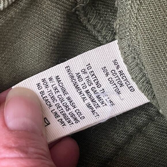 ALEX MILL Phoebe Straight Leg Cargo Pants Size 24 Green Casual Utility Cotton - Picture 10 of 13